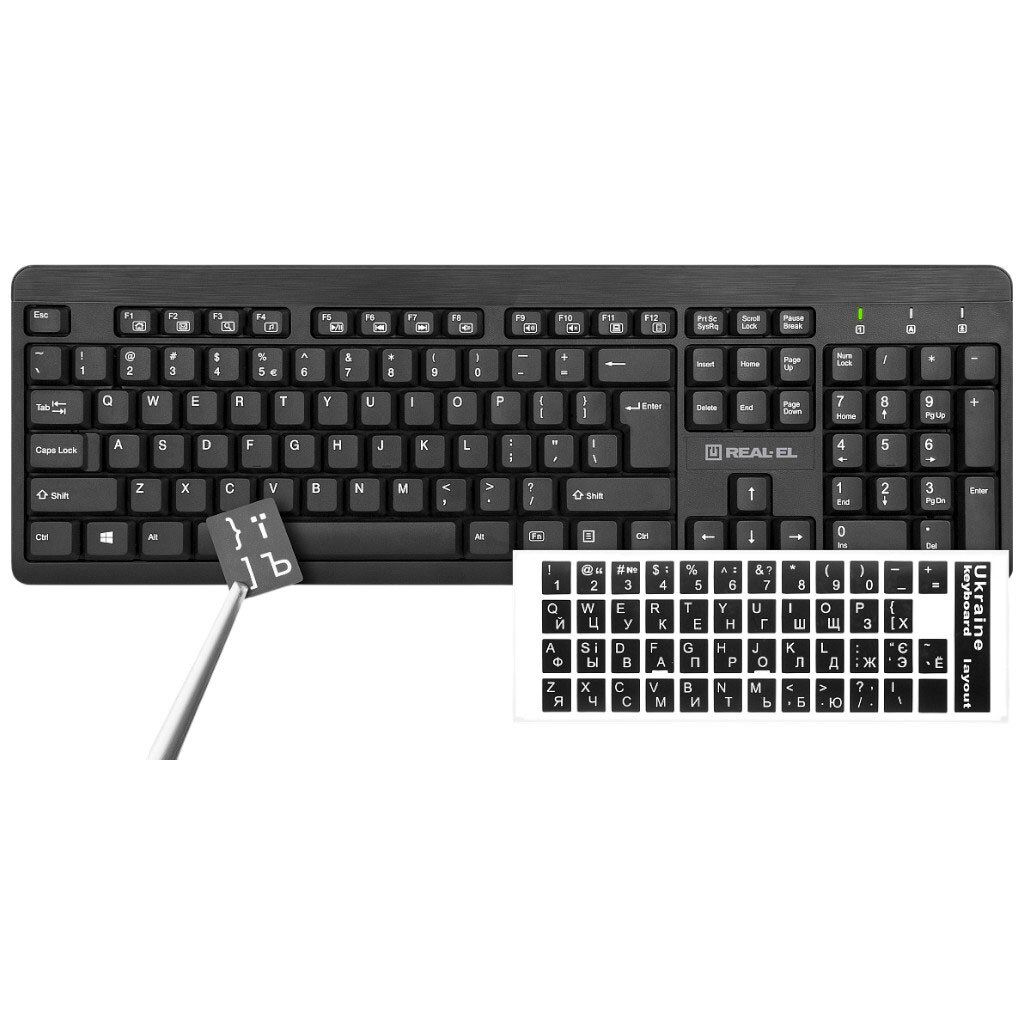 Клавиатура и мышь REAL-EL Standard 504 Kit, Черный - № 3 Клавиатура и мышь REAL-EL Standard 504 Kit, Черный - № 3