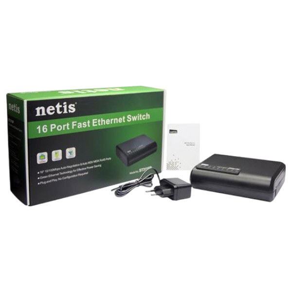 Коммутатор Netis ST3116P, Черный - № 4 Коммутатор Netis ST3116P, Черный - № 4