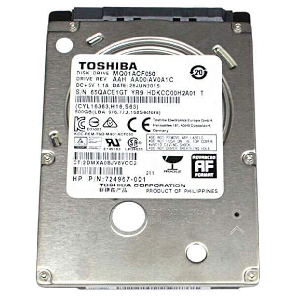 HDD-накопитель Toshiba MQ01ACF050, 500 Гб. - № 3 HDD-накопитель Toshiba MQ01ACF050, 500 Гб. - № 3