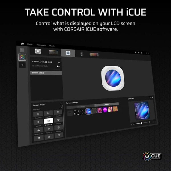 Система водяного охлаждения Corsair Nautilus 240 RS LCD - № 9 Система водяного охлаждения Corsair Nautilus 240 RS LCD - № 9