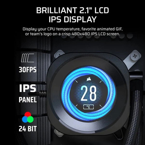 Система водяного охлаждения Corsair Nautilus 360 RS LCD - № 3 Система водяного охлаждения Corsair Nautilus 360 RS LCD - № 3