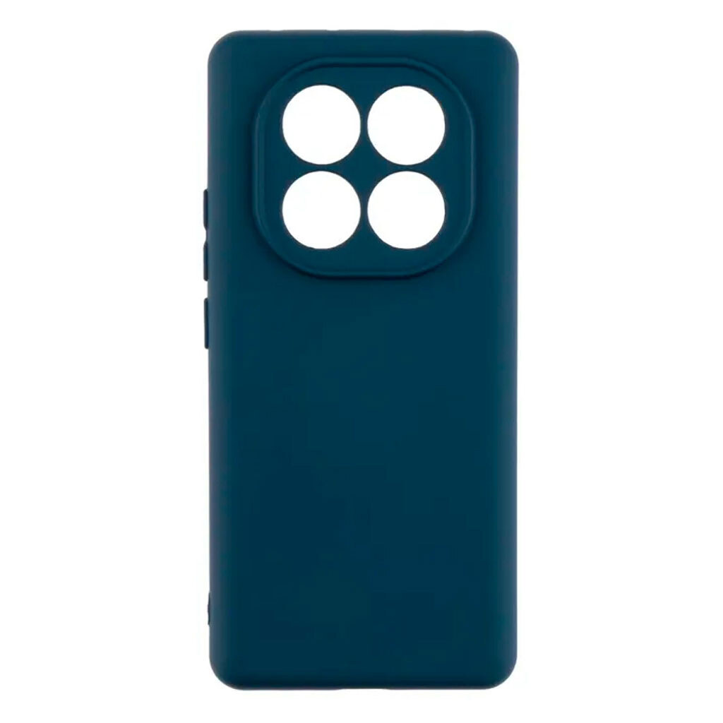 Чохол (накладка) Xiaomi Poco X7 / Redmi Note 14 Pro 5G, Original Soft Case, Midnight Blue, Синій - № 1 Чохол (накладка) Xiaomi Poco X7 / Redmi Note 14 Pro 5G, Original Soft Case, Midnight Blue, Синій - № 1