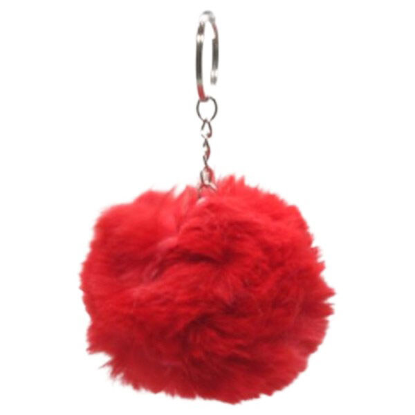 Брелок "Меховый шарик пушистик" - № 1 Брелок "Меховый шарик пушистик" - № 1