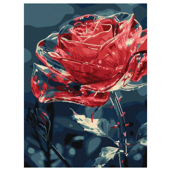 Картина по номерам "Хрустальный цветок", 30х40 см, Ідейка - № 1 Картина по номерам "Хрустальный цветок", 30х40 см, Ідейка - № 1