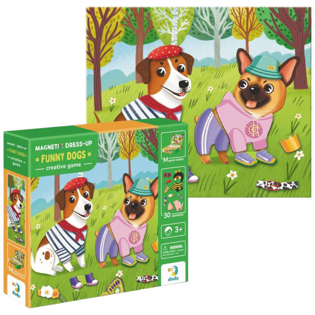 Магнитная игра «Одевалка: Забавные псы», Dodo - № 2 Магнитная игра «Одевалка: Забавные псы», Dodo - № 2