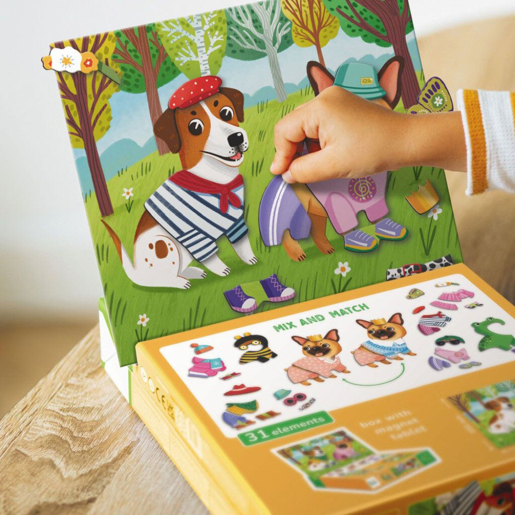 Магнитная игра «Одевалка: Забавные псы», Dodo - № 7 Магнитная игра «Одевалка: Забавные псы», Dodo - № 7