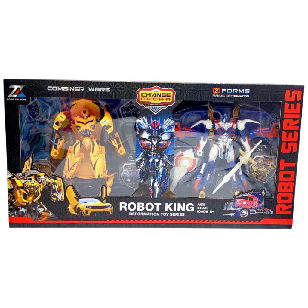 Набір трансформерів 2 трансформери, зброя, аксесуари, в коробці, LONG ZHI TOYS - № 1 Набір трансформерів 2 трансформери, зброя, аксесуари, в коробці, LONG ZHI TOYS - № 1