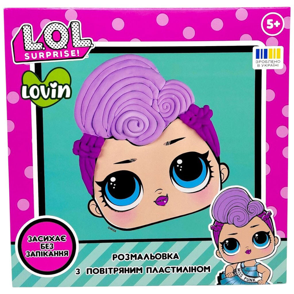 Раскраска пластилином "L.O.L. Surprise! MISS PUNK", Lovin - № 1 Раскраска пластилином "L.O.L. Surprise! MISS PUNK", Lovin - № 1