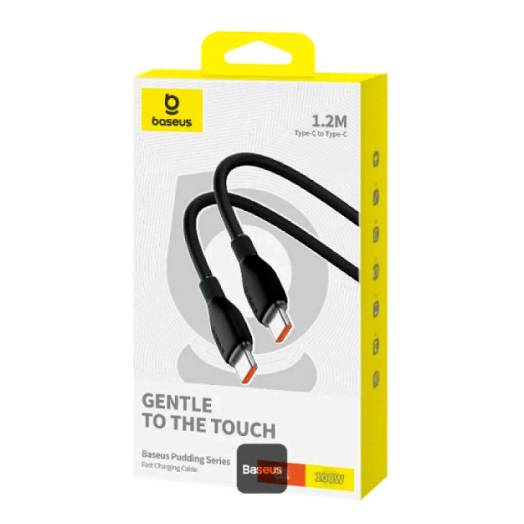 USB кабель Baseus P10355702111-B1 Pudding, Type-C, 1.0 м., Черный - № 2 USB кабель Baseus P10355702111-B1 Pudding, Type-C, 1.0 м., Черный - № 2
