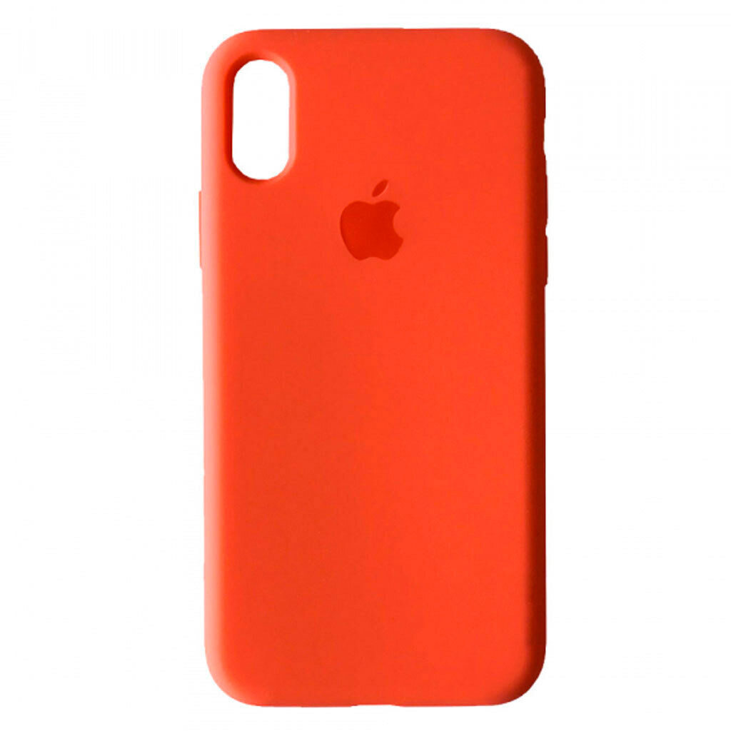 Чохол (накладка) Apple iPhone X / iPhone XS, Original Soft Case, Kumquat, Помаранчевий - № 1 Чохол (накладка) Apple iPhone X / iPhone XS, Original Soft Case, Kumquat, Помаранчевий - № 1