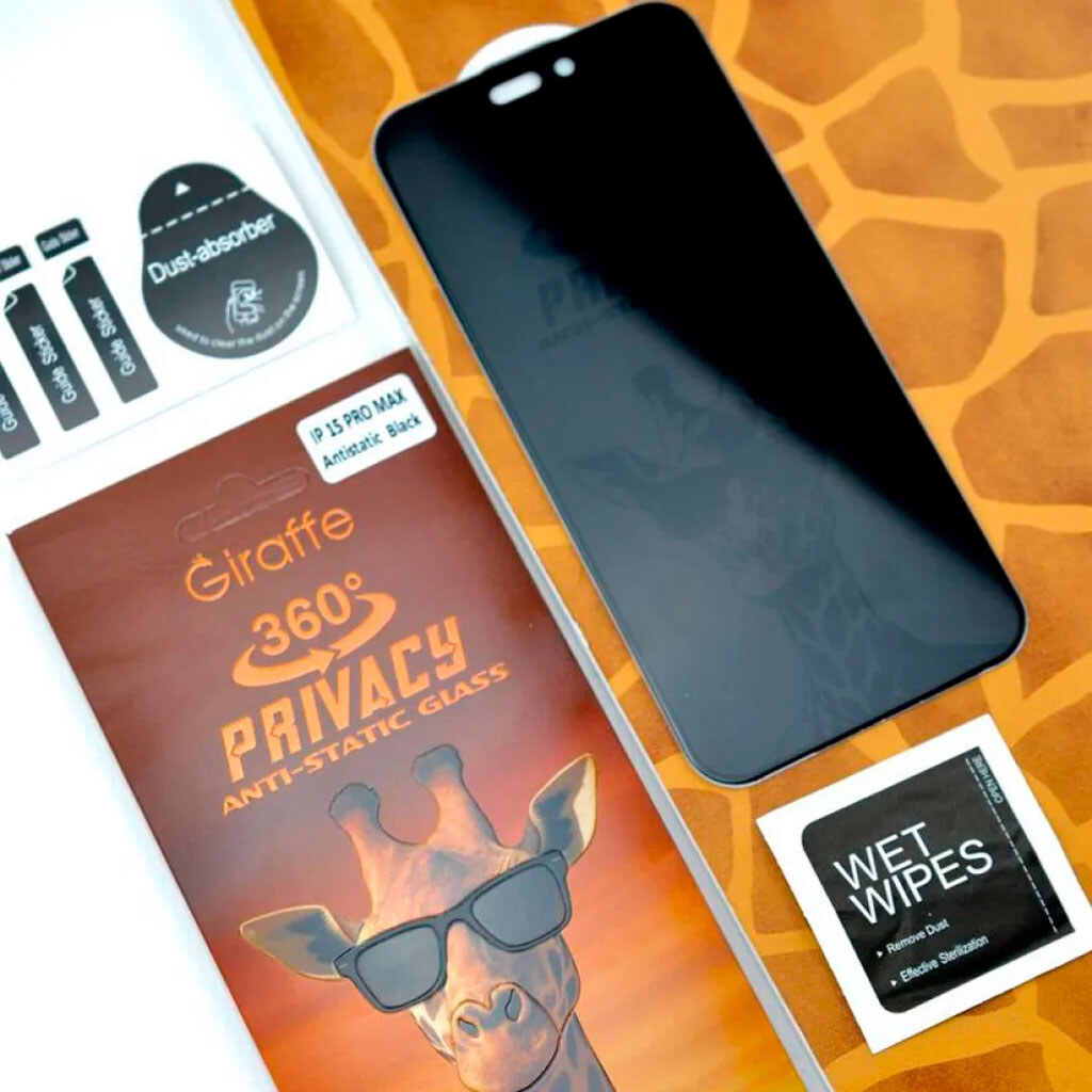 Защитное стекло камеры Apple iPhone 17 Pro, Giraffe, Антишпион, Черный - № 4 Защитное стекло камеры Apple iPhone 17 Pro, Giraffe, Антишпион, Черный - № 4