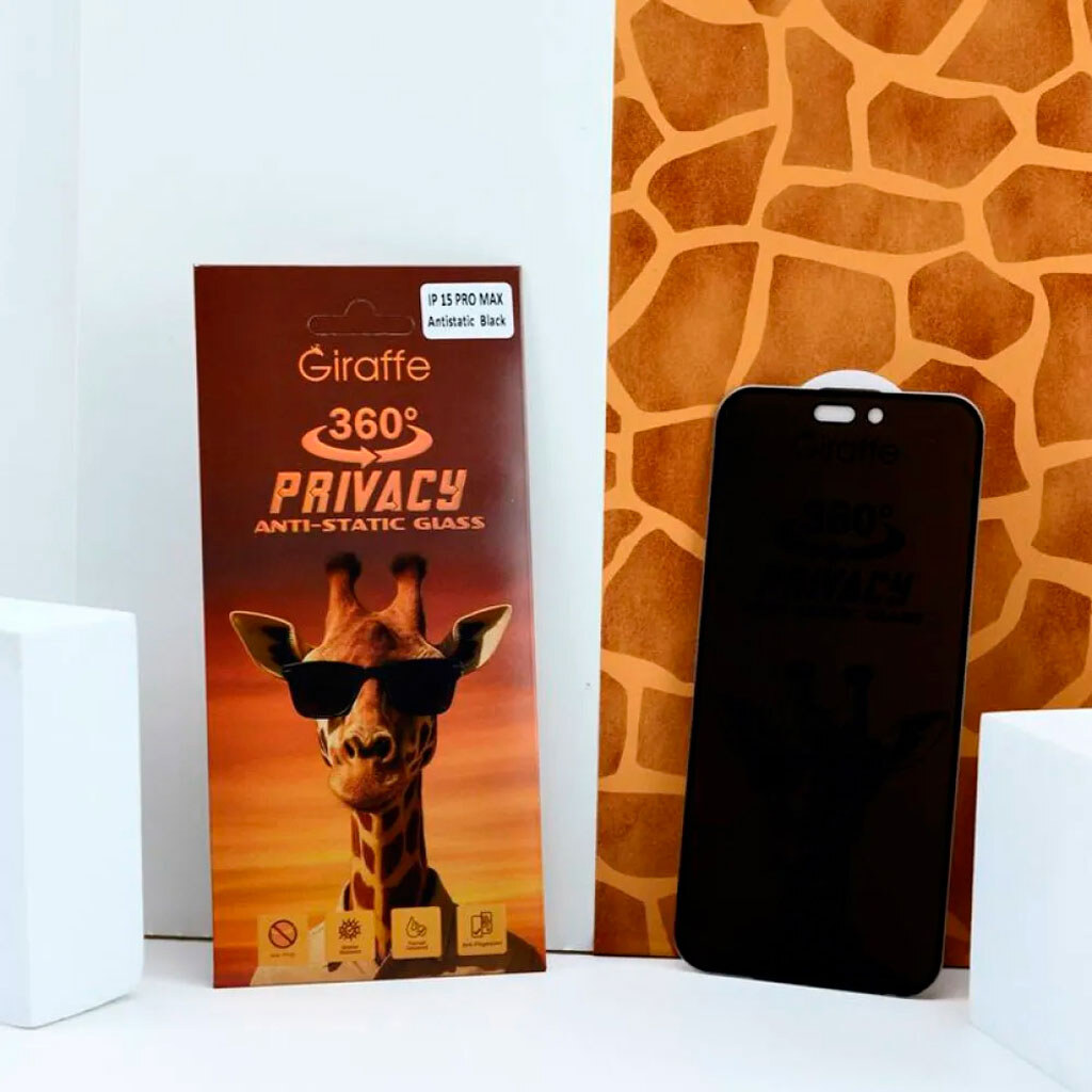 Захисне скло камери Apple iPhone 17 Pro Max, Giraffe, Антишпигун, Чорний - № 5 Захисне скло камери Apple iPhone 17 Pro Max, Giraffe, Антишпигун, Чорний - № 5