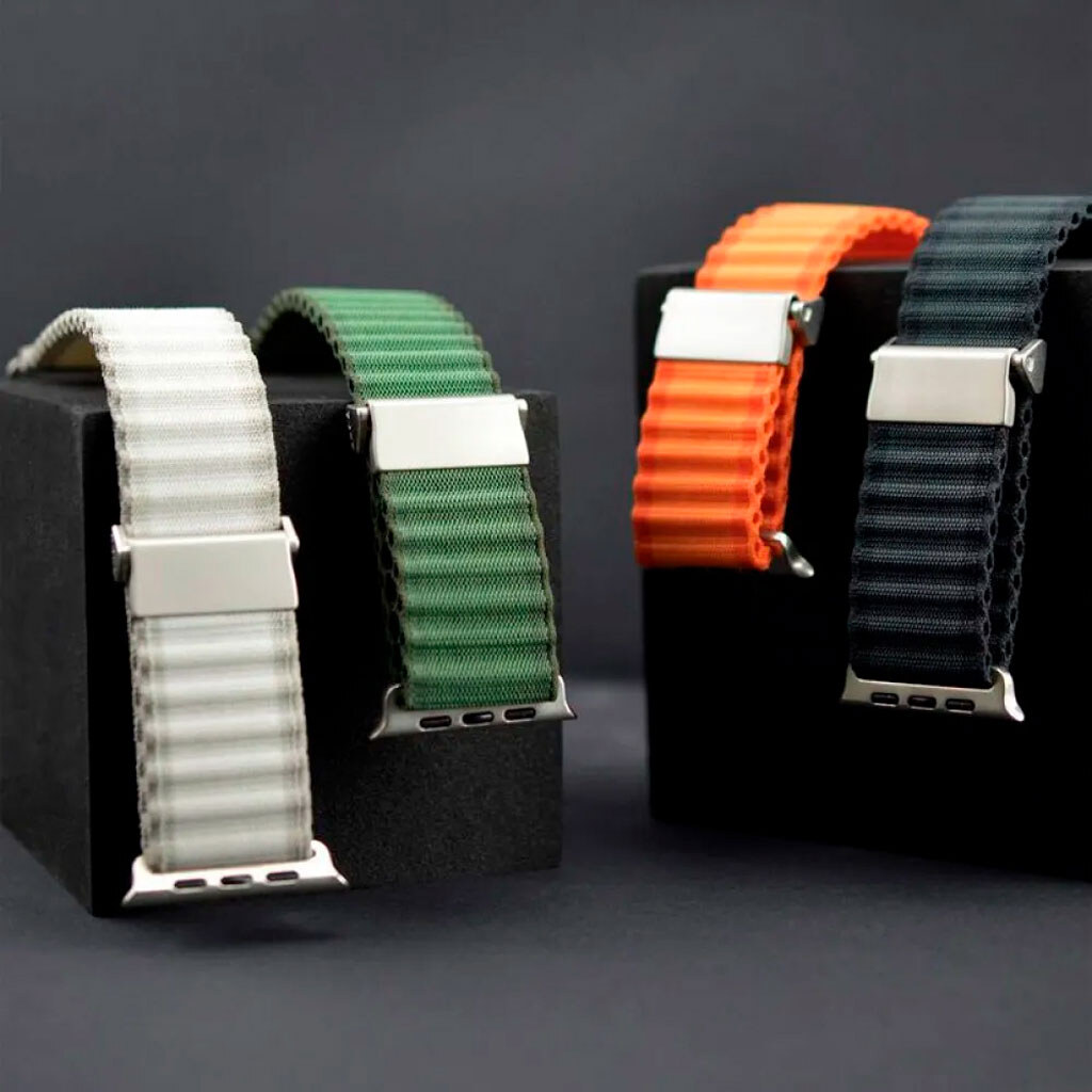 Ремінець Apple Watch 38 / Watch 40, Nylon Ocean Band, Чорний - № 3 Ремінець Apple Watch 38 / Watch 40, Nylon Ocean Band, Чорний - № 3