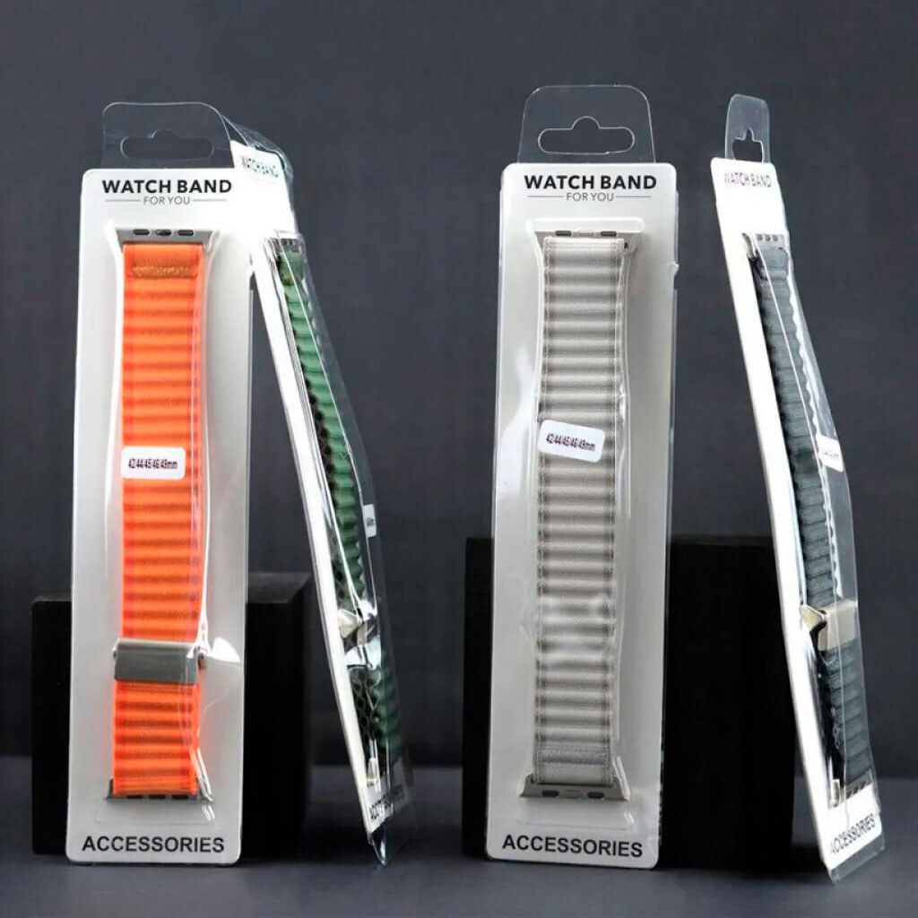 Ремінець Apple Watch 38 / Watch 40, Nylon Ocean Band, Білий - № 5 Ремінець Apple Watch 38 / Watch 40, Nylon Ocean Band, Білий - № 5