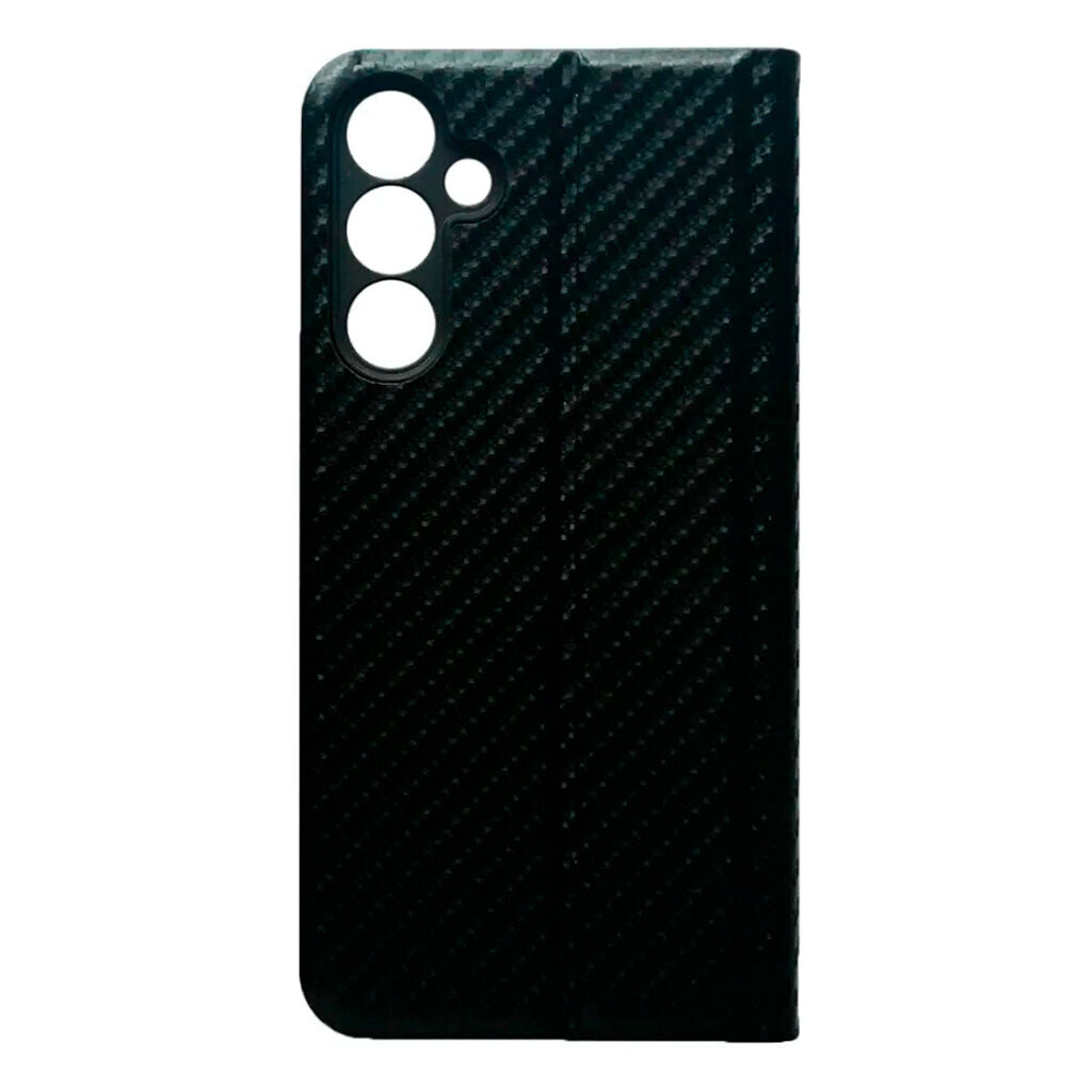 Чохол (книжка) Samsung A075 Galaxy A07, Carbon Case, Чорний - № 2 Чохол (книжка) Samsung A075 Galaxy A07, Carbon Case, Чорний - № 2