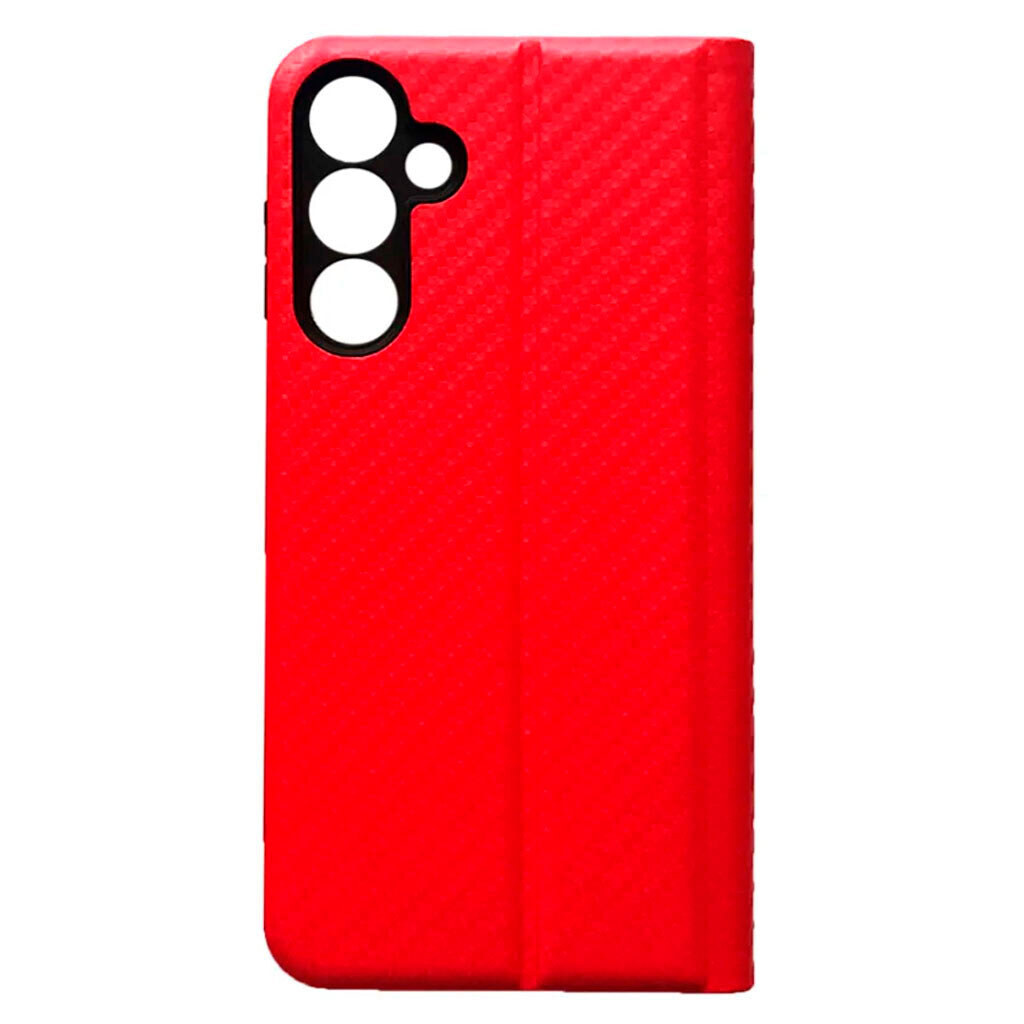 Чохол (книжка) Samsung A175 Galaxy A17 4G, Carbon Case, Червоний - № 2 Чохол (книжка) Samsung A175 Galaxy A17 4G, Carbon Case, Червоний - № 2