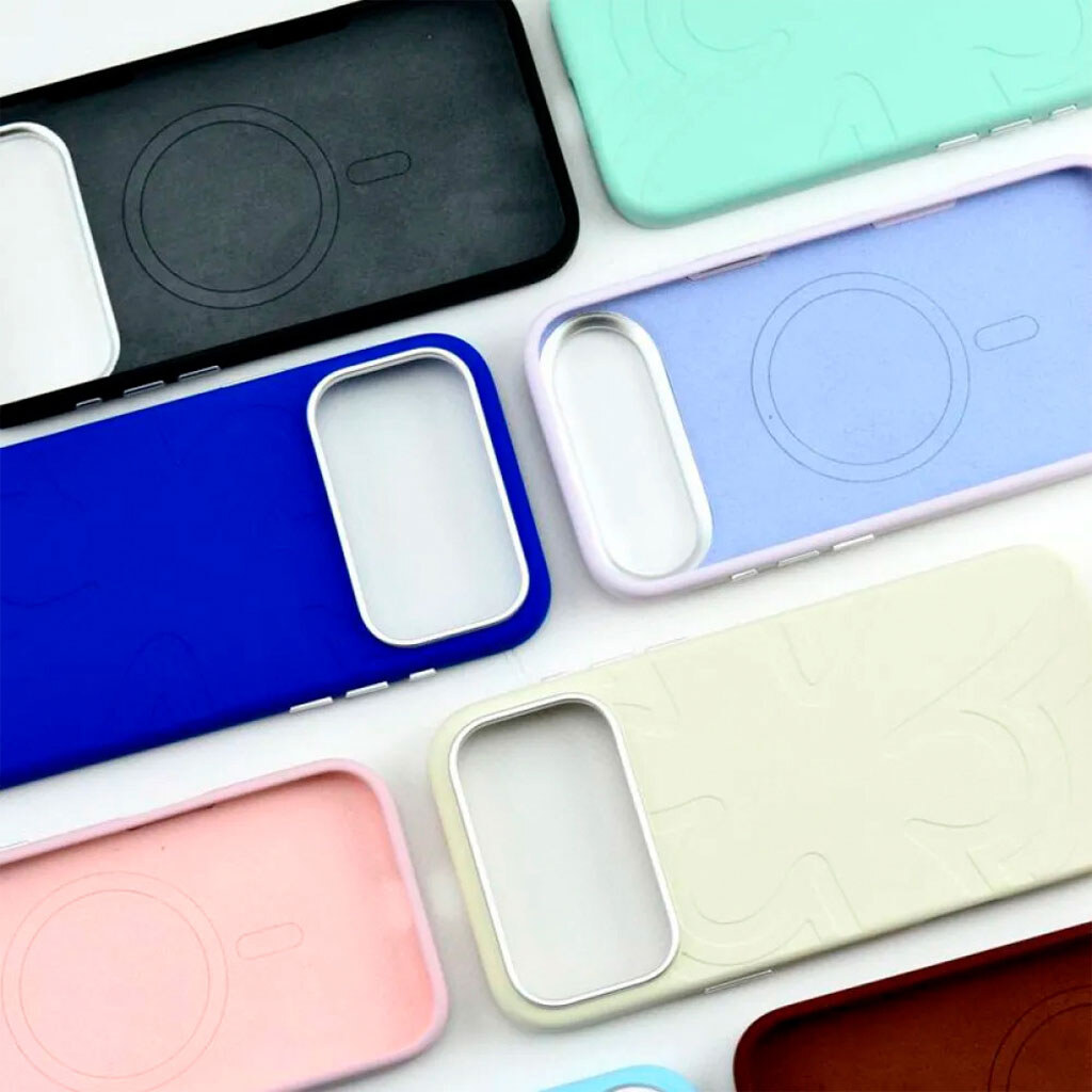 Чохол (накладка) Apple iPhone 17 Air, Flower Liquid, Cloud Blue, MagSafe, Блакитний - № 2 Чохол (накладка) Apple iPhone 17 Air, Flower Liquid, Cloud Blue, MagSafe, Блакитний - № 2