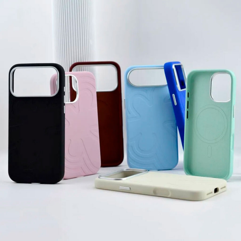 Чохол (накладка) Apple iPhone 17, Flower Liquid, Cloud Blue, MagSafe, Блакитний - № 4 Чохол (накладка) Apple iPhone 17, Flower Liquid, Cloud Blue, MagSafe, Блакитний - № 4