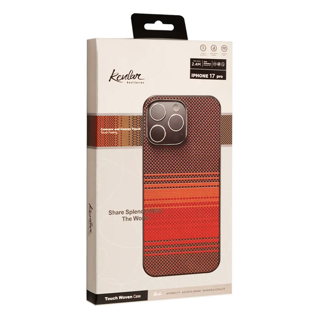 Чохол (накладка) Apple iPhone 17 Pro, KEVLAR, Sunset, MagSafe, Малюнок - № 2 Чохол (накладка) Apple iPhone 17 Pro, KEVLAR, Sunset, MagSafe, Малюнок - № 2