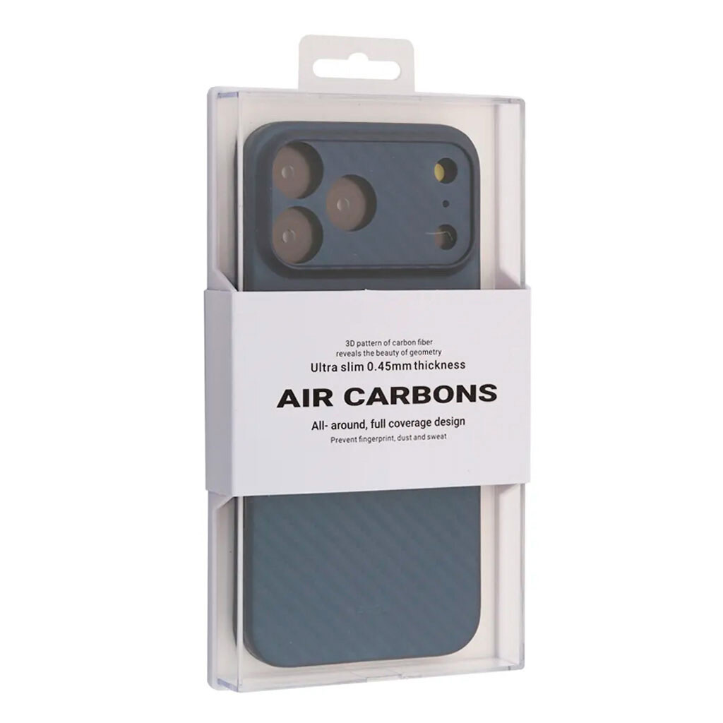 Чохол (накладка) Apple iPhone 17 Pro, K-DOO Air Carbon, Синій - № 1 Чохол (накладка) Apple iPhone 17 Pro, K-DOO Air Carbon, Синій - № 1