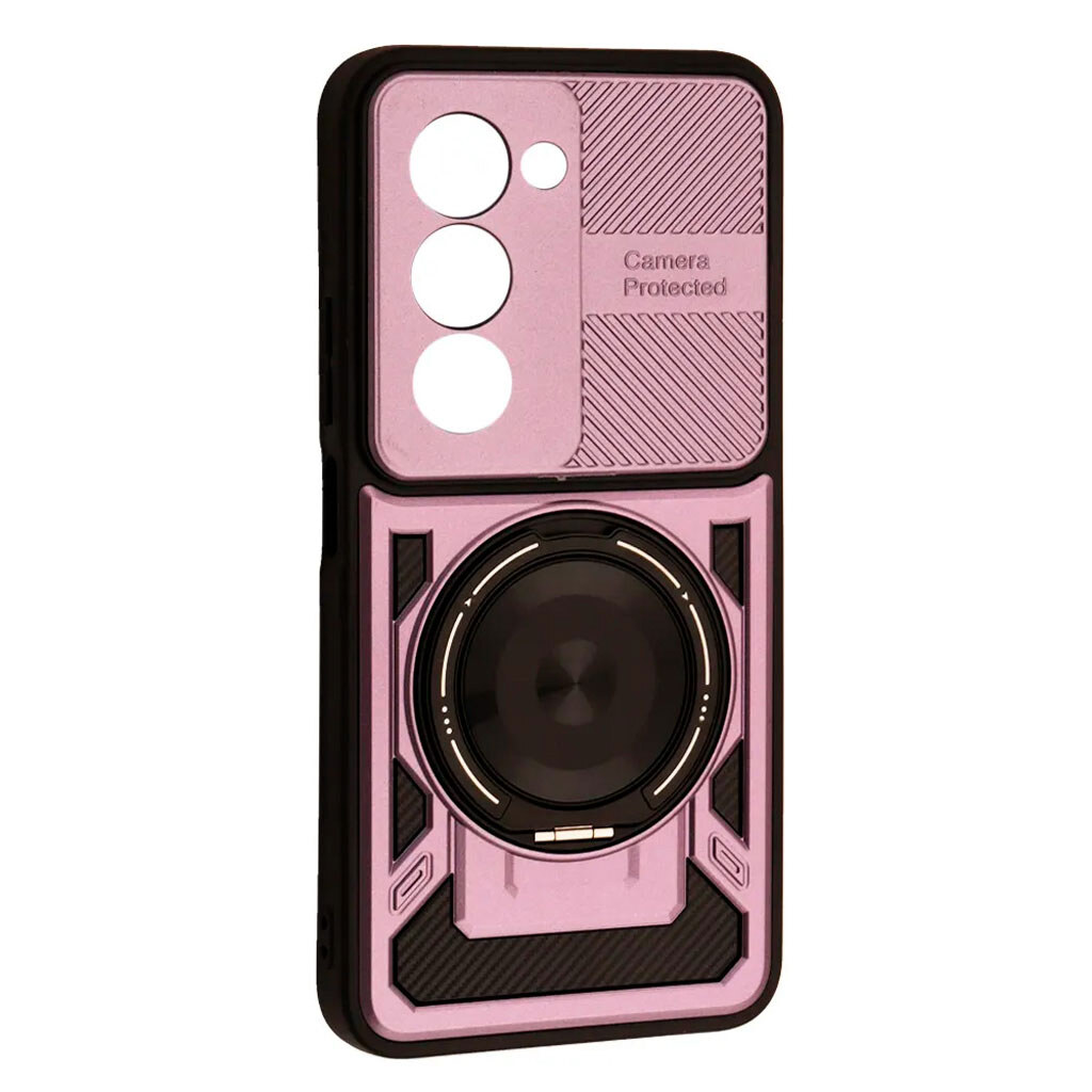 Чохол (накладка) Xiaomi Poco C85 / Redmi 15C, Protective Ring, MagSafe, Фіолетовий - № 1 Чохол (накладка) Xiaomi Poco C85 / Redmi 15C, Protective Ring, MagSafe, Фіолетовий - № 1