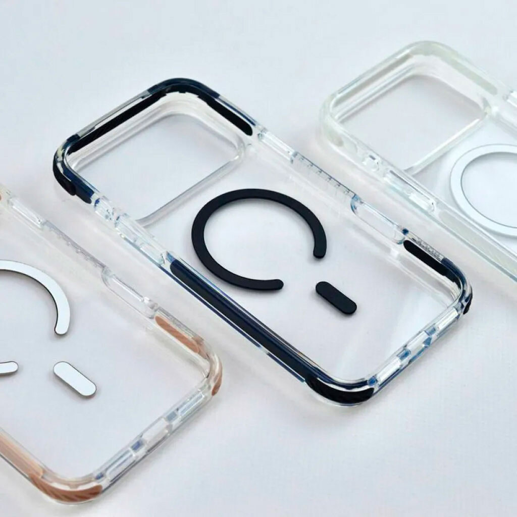 Чехол (накладка) Apple iPhone 17 Pro Max, Rock Anti-Drop, MagSafe, Transparent Black, Прозрачный - № 4 Чехол (накладка) Apple iPhone 17 Pro Max, Rock Anti-Drop, MagSafe, Transparent Black, Прозрачный - № 4
