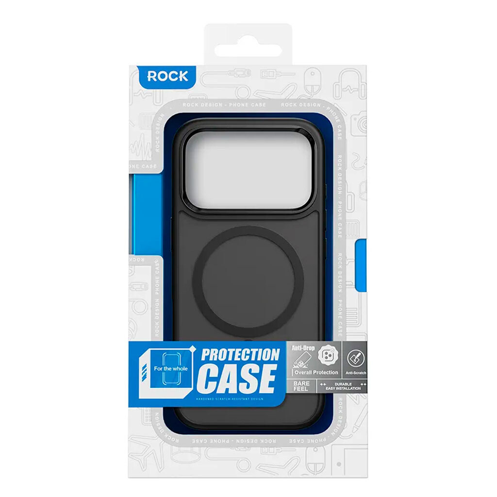 Чохол (накладка) Apple iPhone 17 Pro Max, Rock Guard Touch, MagSafe, Помаранчевий - № 2 Чохол (накладка) Apple iPhone 17 Pro Max, Rock Guard Touch, MagSafe, Помаранчевий - № 2