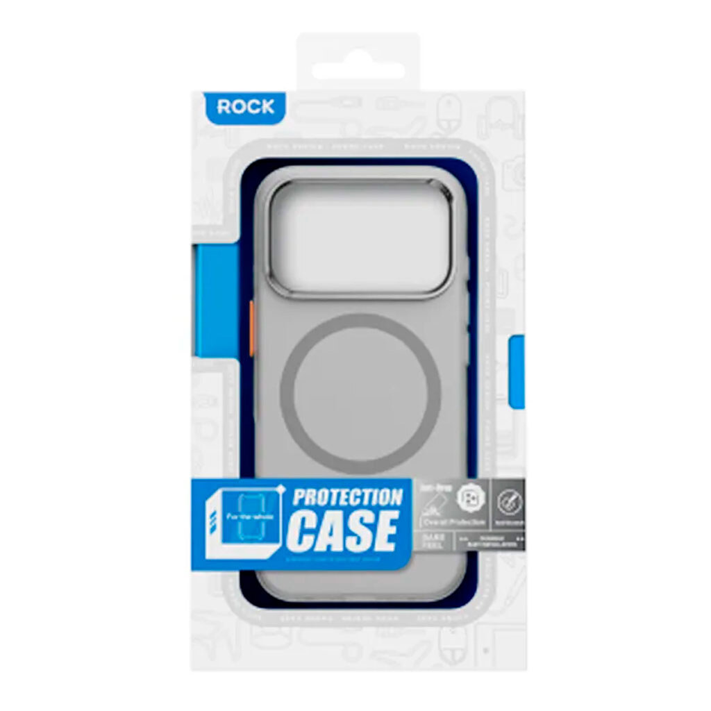 Чохол (накладка) Apple iPhone 17 Pro Max, Rock InShare Matte, MagSafe, Помаранчевий - № 2 Чохол (накладка) Apple iPhone 17 Pro Max, Rock InShare Matte, MagSafe, Помаранчевий - № 2