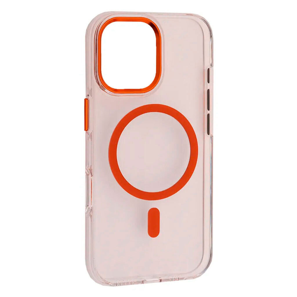 Чохол (накладка) Apple iPhone 17 Pro Max, Silver Shield, Transparent Orange, MagSafe, Помаранчевий - № 1 Чохол (накладка) Apple iPhone 17 Pro Max, Silver Shield, Transparent Orange, MagSafe, Помаранчевий - № 1