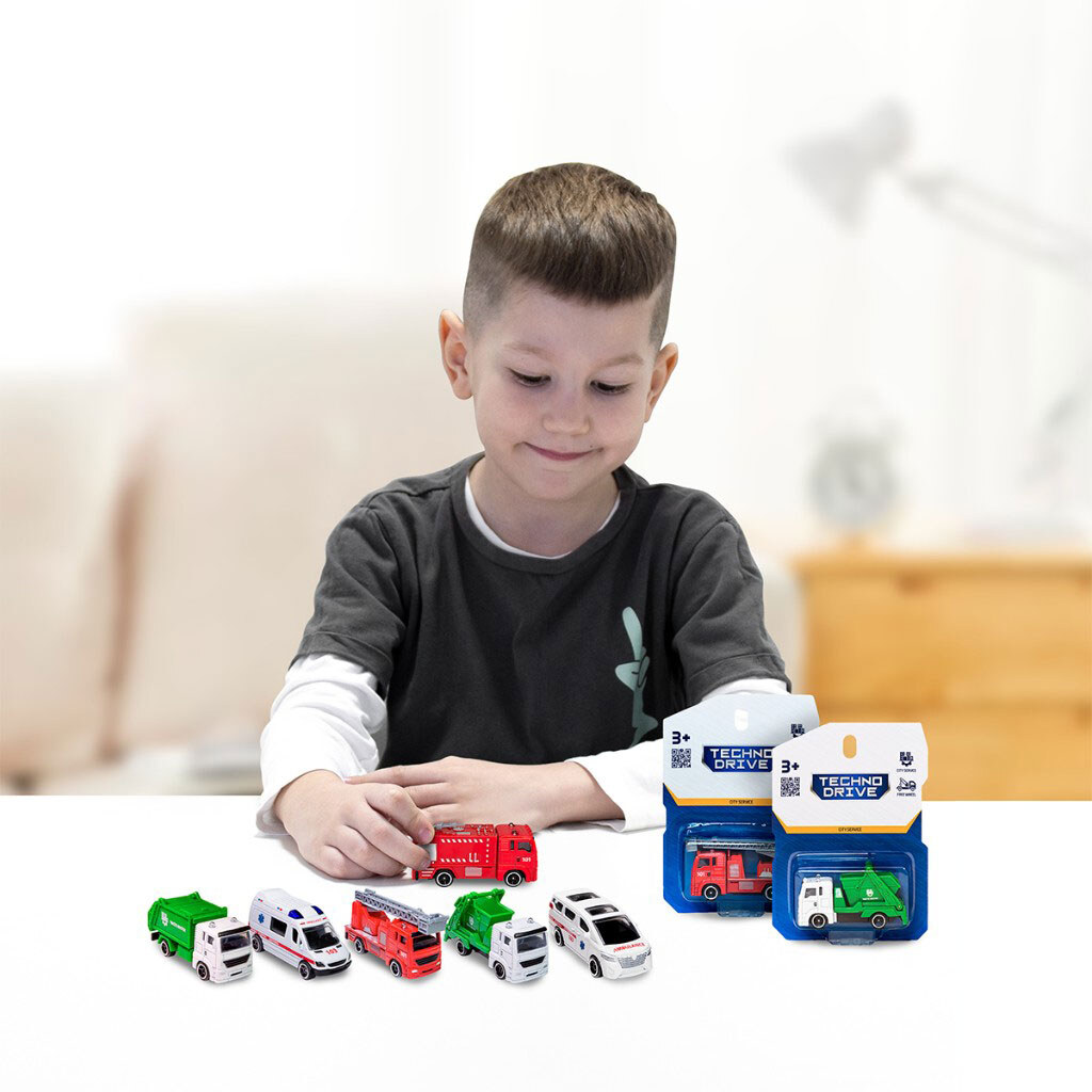 Автомодель игровая "Городская служба", мини микс, Technodrive - № 3 Автомодель игровая "Городская служба", мини микс, Technodrive - № 3