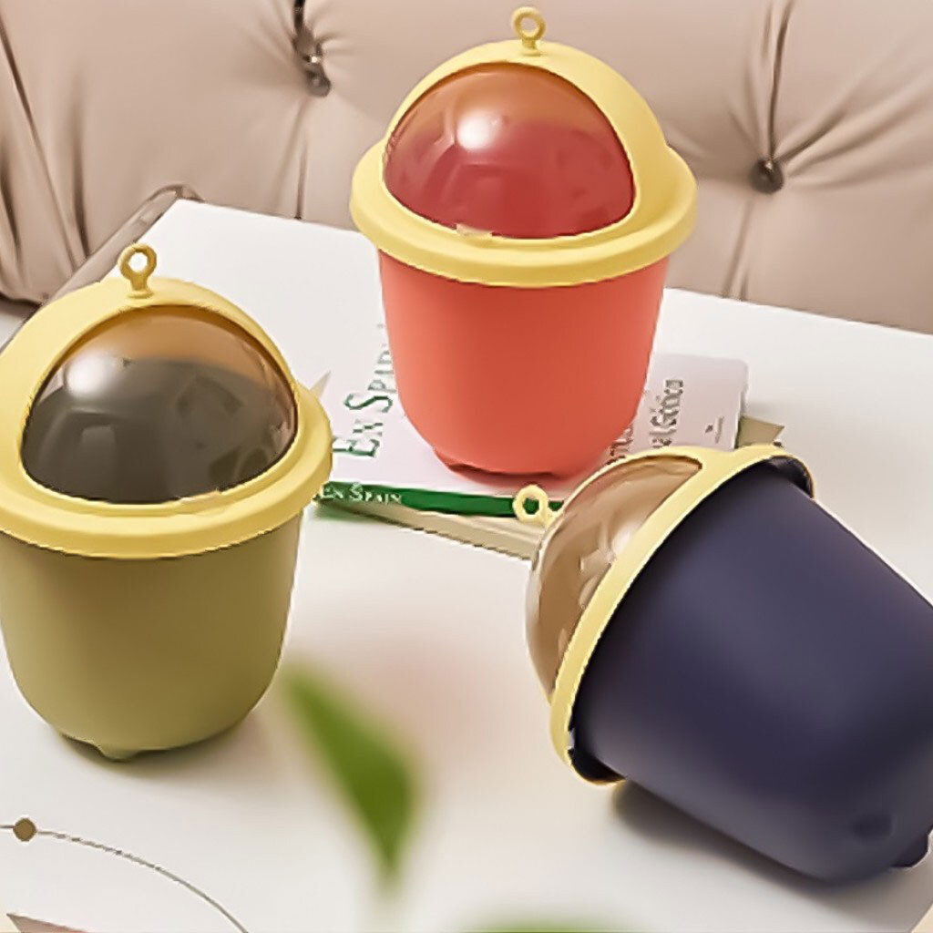 Мусорное ведро пластиковое мини с крышкой - № 4 Мусорное ведро пластиковое мини с крышкой - № 4