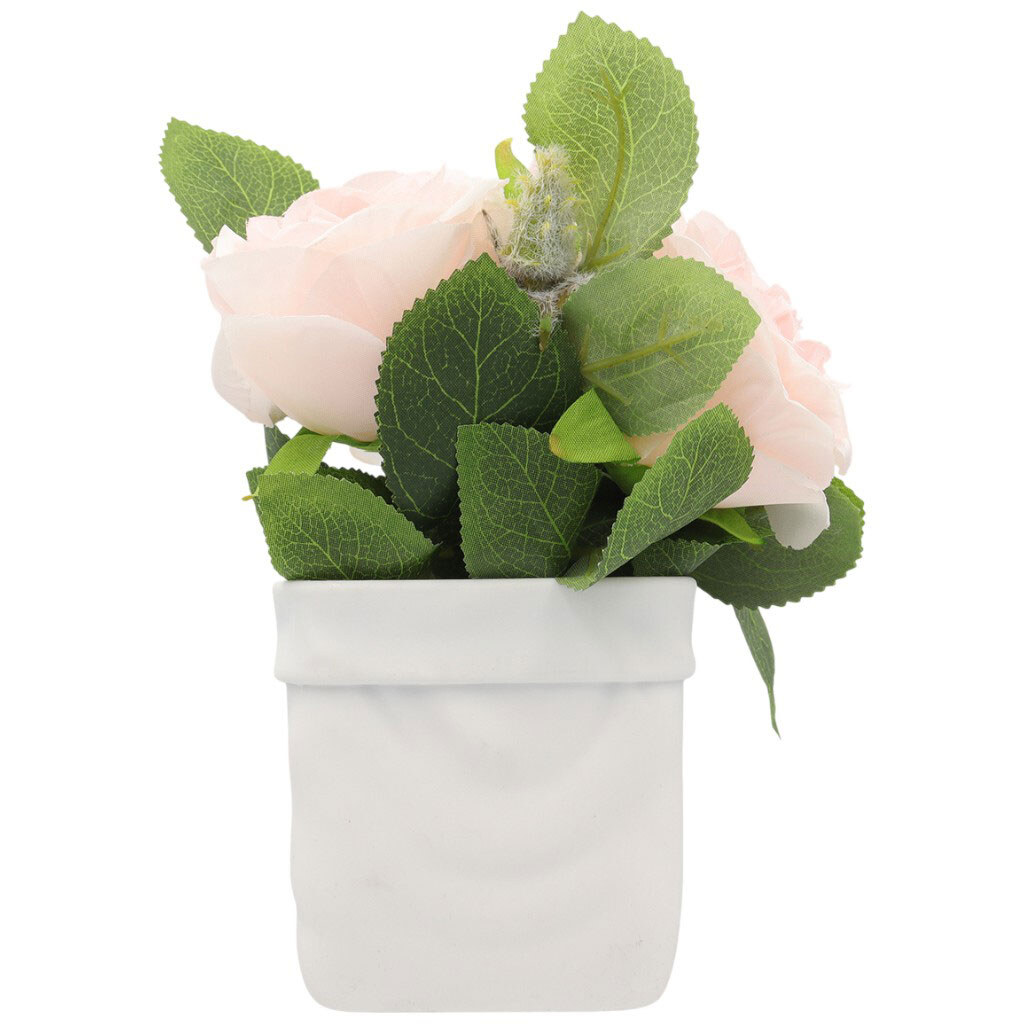 Декор для дому "Троянда штучна у горщику" - № 2 Декор для дому "Троянда штучна у горщику" - № 2