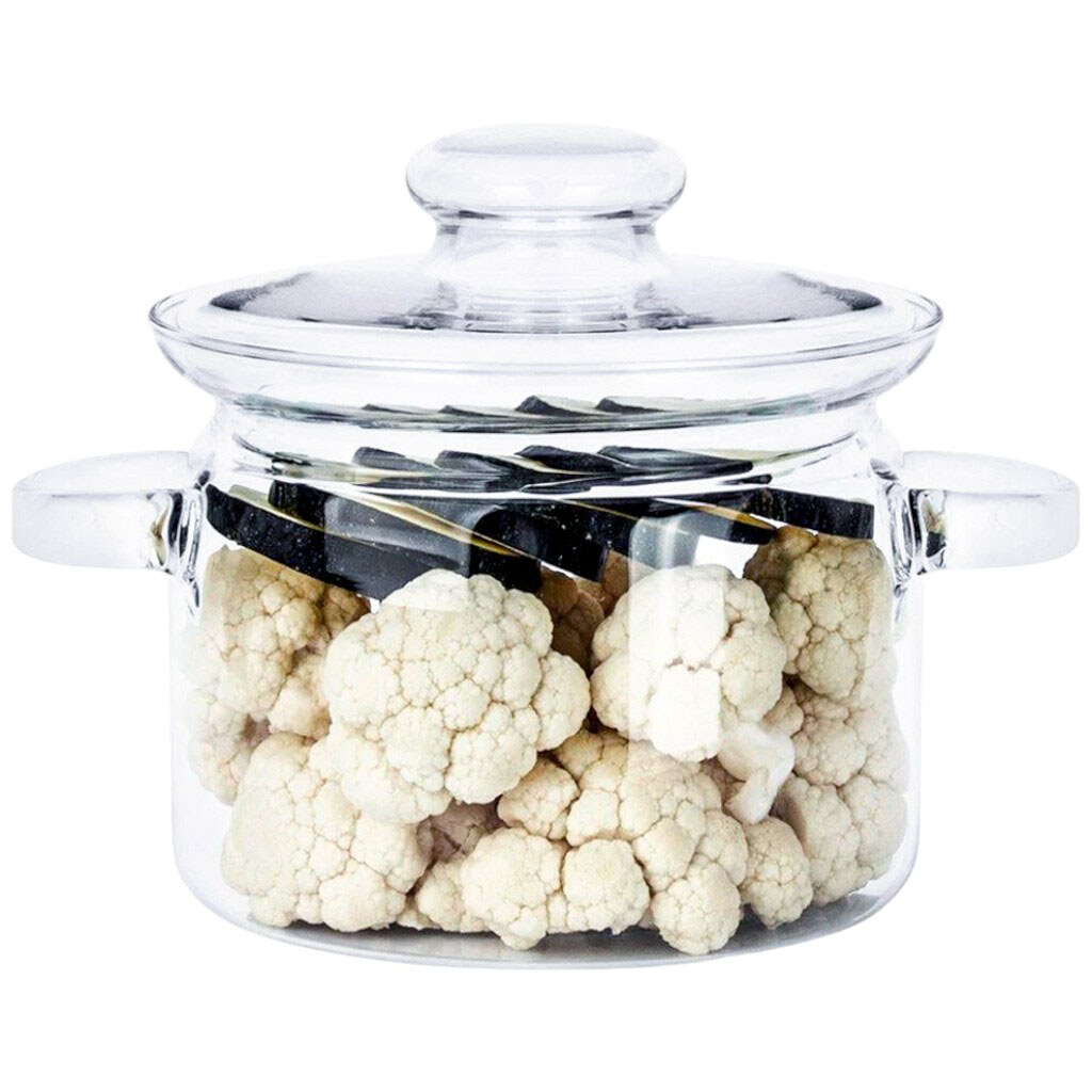 Каструля скляна з кришкою SIMAX "Nyko", 2 л, Прозорий - № 5 Каструля скляна з кришкою SIMAX "Nyko", 2 л, Прозорий - № 5