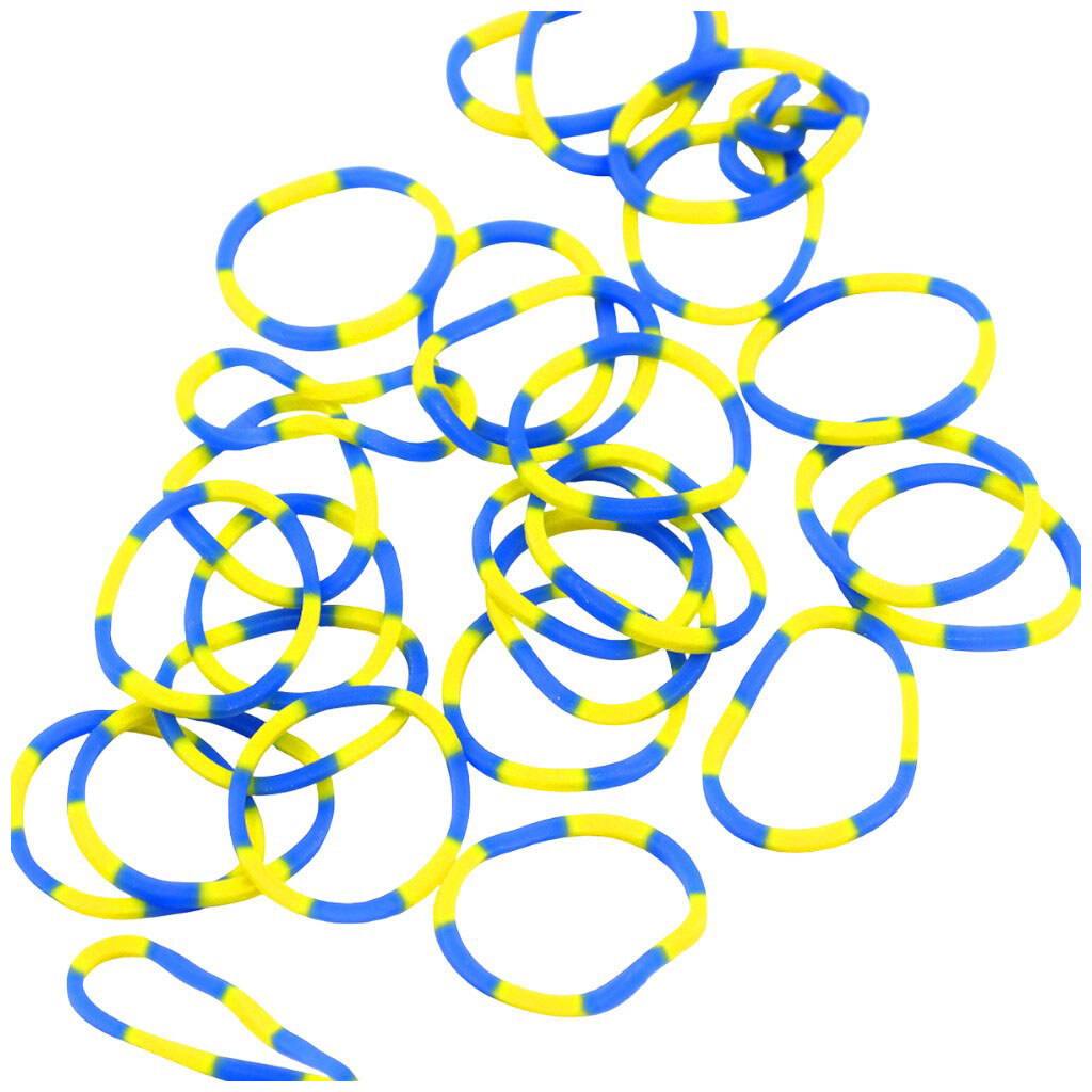 Набір резинок для плетіння браслетів "Патріотичні" - № 2 Набір резинок для плетіння браслетів "Патріотичні" - № 2