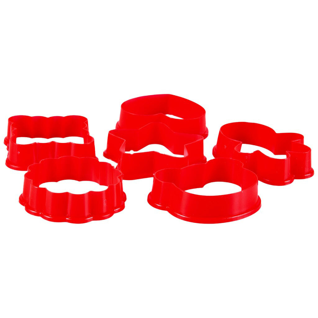 Набор форм для печенья пластиковых, 6 шт/уп - № 3 Набор форм для печенья пластиковых, 6 шт/уп - № 3