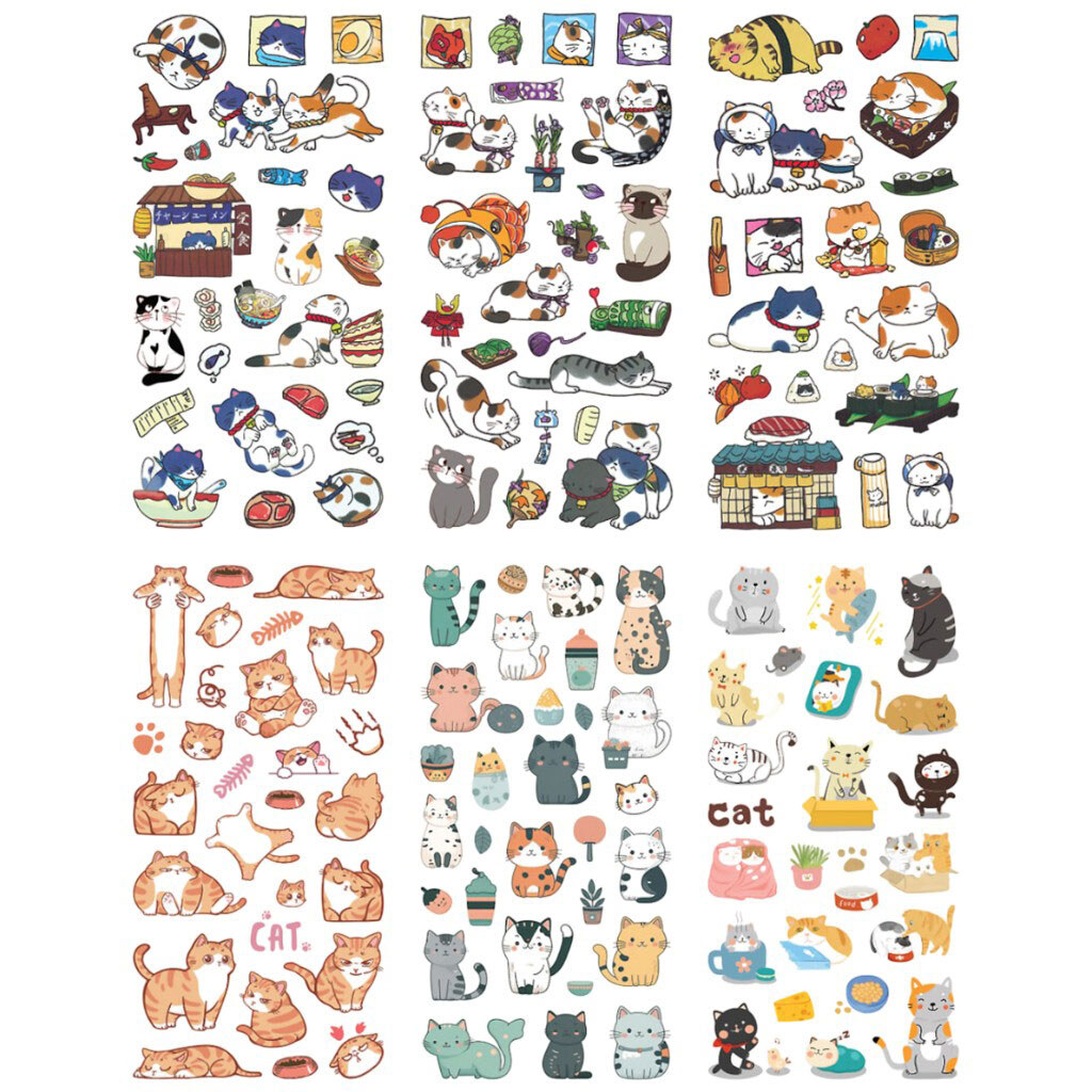 Наліпки дитячі для творчості "Котики", Craft Time - № 2 Наліпки дитячі для творчості "Котики", Craft Time - № 2