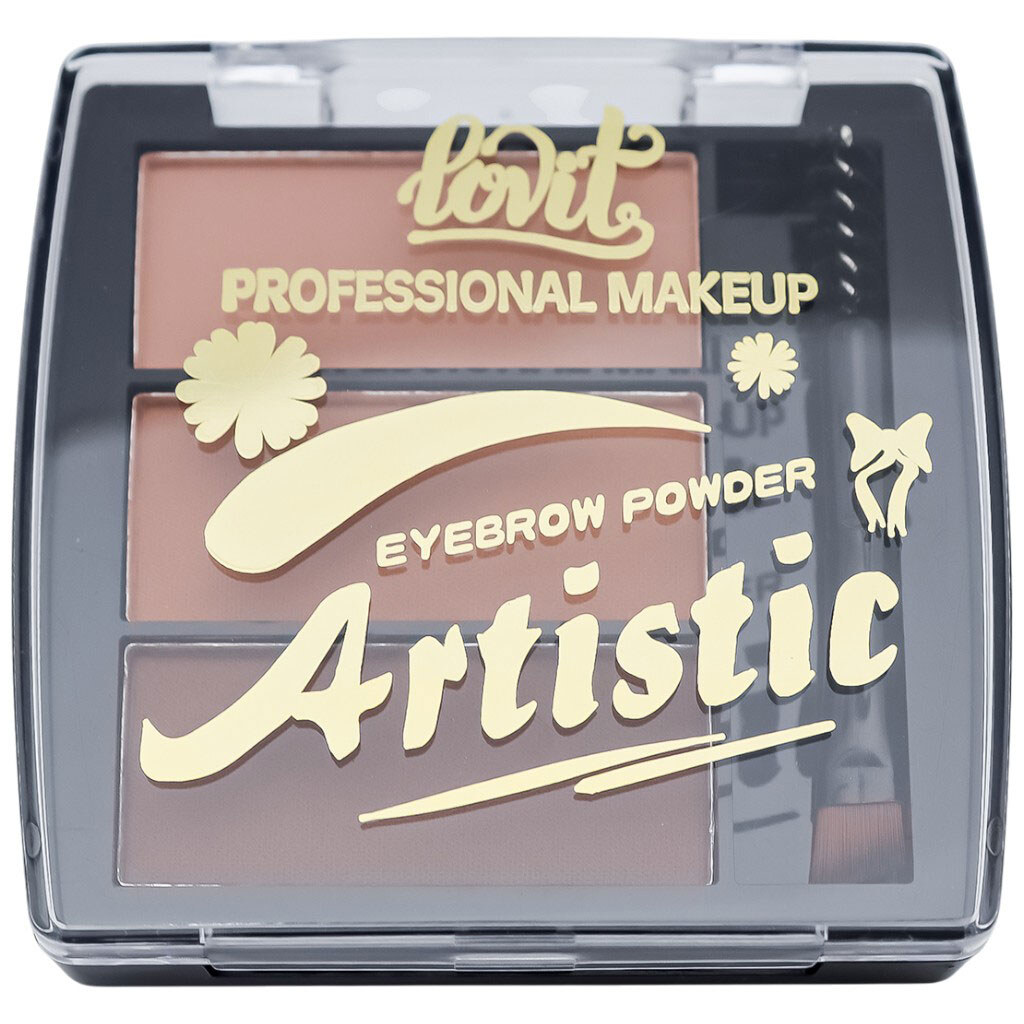 Палитра теней для бровей Lovit, 3 цвета - № 3 Палитра теней для бровей Lovit, 3 цвета - № 3