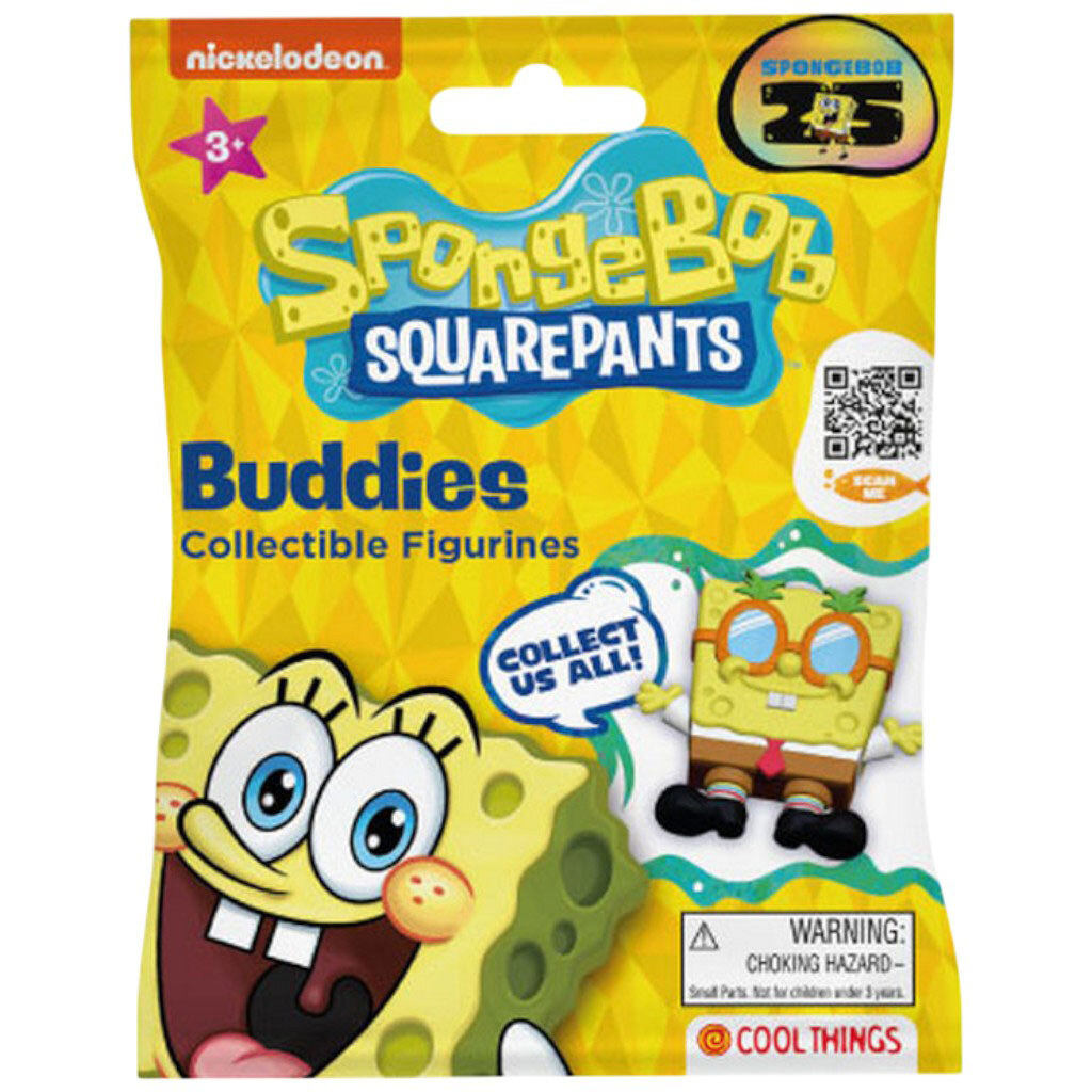 Фігурка іграшкова колекційна серія "Buddies 3D SpongeBob", Cool Things - № 1 Фігурка іграшкова колекційна серія "Buddies 3D SpongeBob", Cool Things - № 1