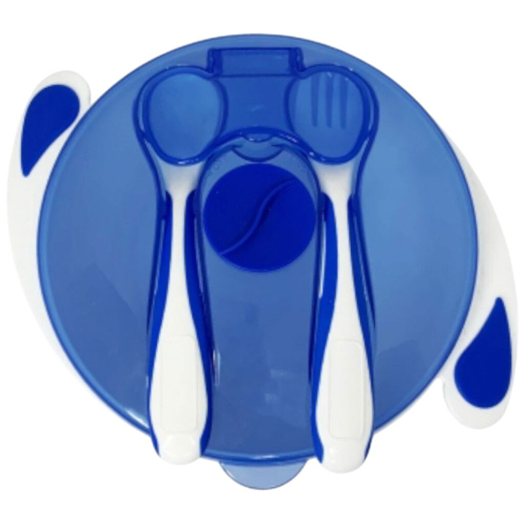 Тарелка на присоске с ложкой и вилкой, Mumlove - № 1 Тарелка на присоске с ложкой и вилкой, Mumlove - № 1