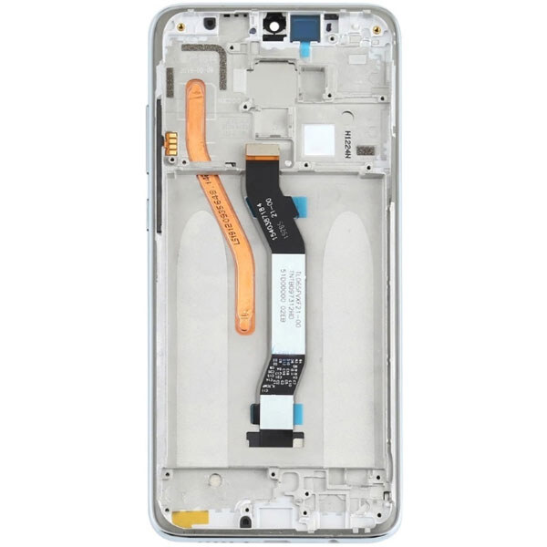 Дисплей (экран) Xiaomi Redmi Note 8 Pro, Original (100%), С сенсорным стеклом, С рамкой, Серебряный - № 2 Дисплей (экран) Xiaomi Redmi Note 8 Pro, Original (100%), С сенсорным стеклом, С рамкой, Серебряный - № 2