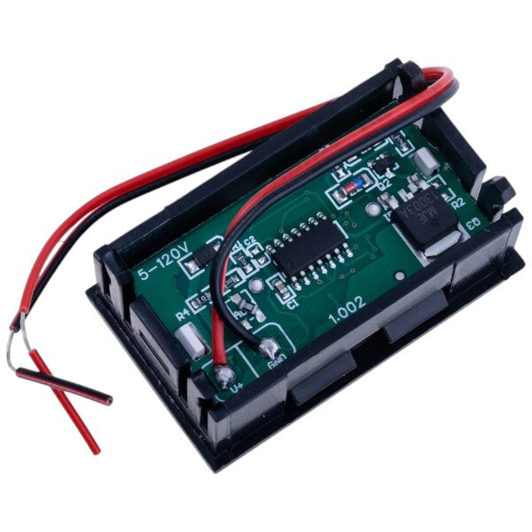 Вольтметр цифровой DC 5-120V 0.56" (красный) - № 2 Вольтметр цифровой DC 5-120V 0.56" (красный) - № 2