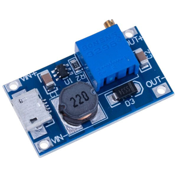 Регульований модуль DC-DC Step-Up MT3608 (micro) - № 1 Регульований модуль DC-DC Step-Up MT3608 (micro) - № 1