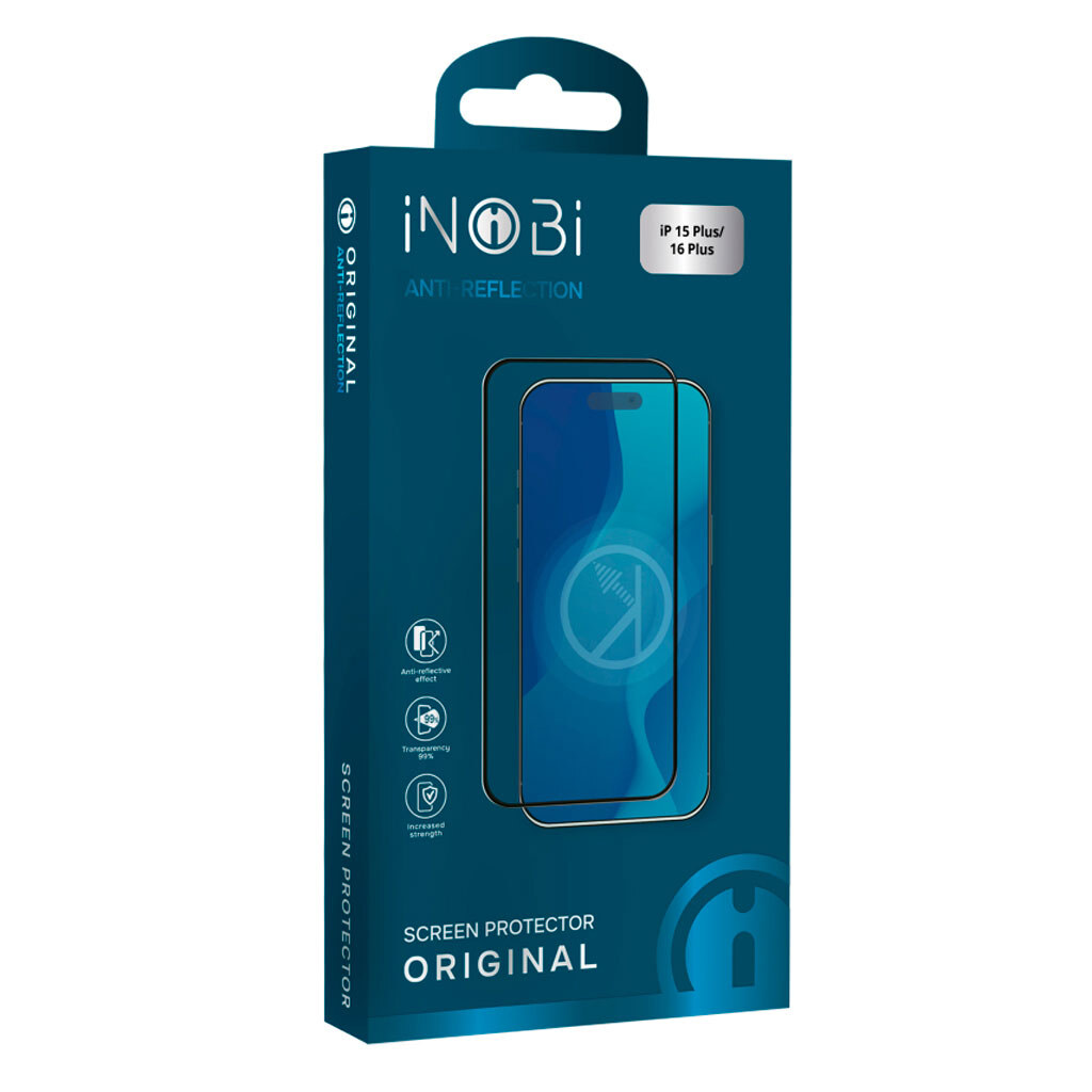 Защитное стекло Apple iPhone 15 Plus, INobi Original AR, Черный - № 1 Защитное стекло Apple iPhone 15 Plus, INobi Original AR, Черный - № 1