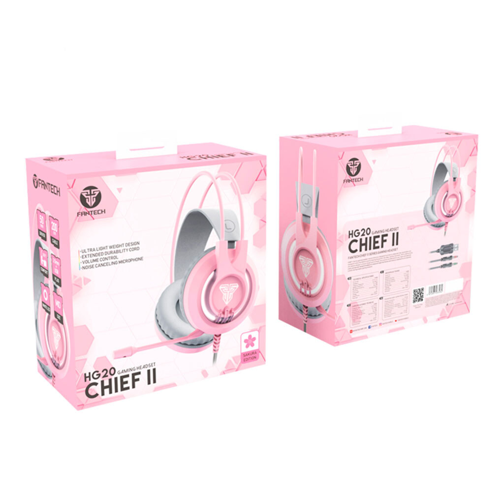 Наушники Fantech HG20 Chief II, С микрофоном, Розовый - № 3 Наушники Fantech HG20 Chief II, С микрофоном, Розовый - № 3