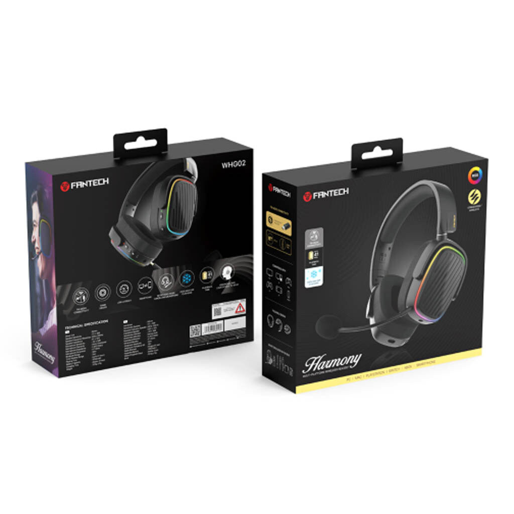 Bluetooth-гарнитура Fantech WHG02 Harmony, Стерео, Черный - № 5 Bluetooth-гарнитура Fantech WHG02 Harmony, Стерео, Черный - № 5