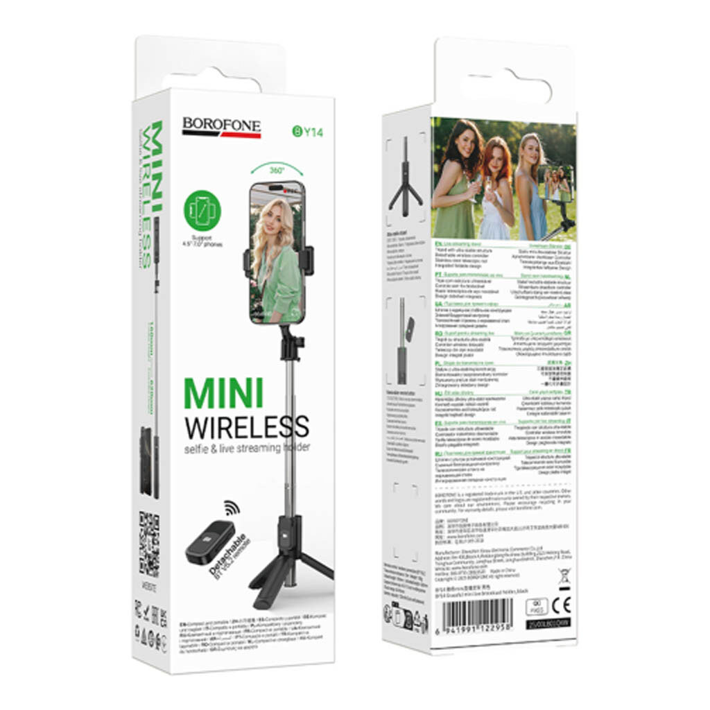 Штатив Borofone BY14 Mini, Черный - № 9 Штатив Borofone BY14 Mini, Черный - № 9