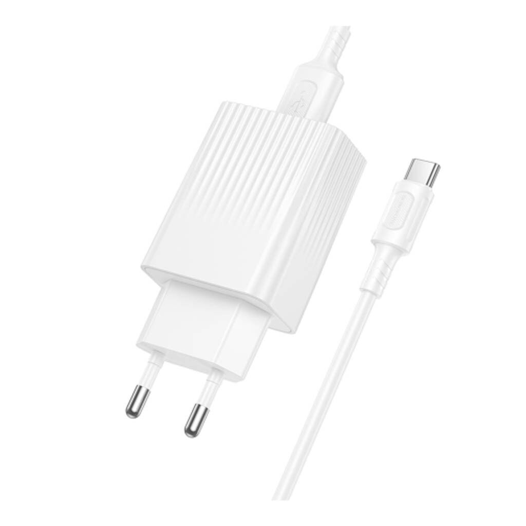 СЗУ Borofone BAS72A, Type-C, З кабелем, Білий - № 3 СЗУ Borofone BAS72A, Type-C, З кабелем, Білий - № 3
