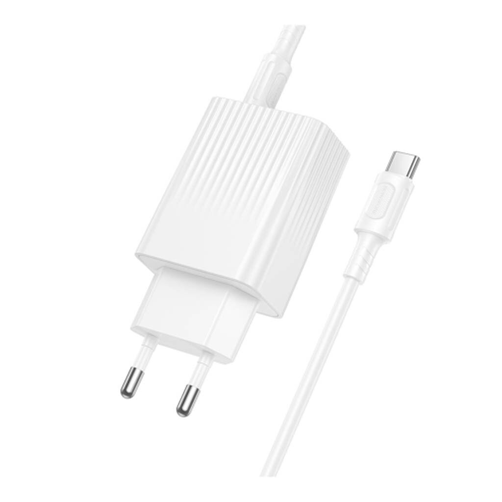 СЗУ Borofone BAS76A, Type-C, З кабелем, Білий - № 2 СЗУ Borofone BAS76A, Type-C, З кабелем, Білий - № 2