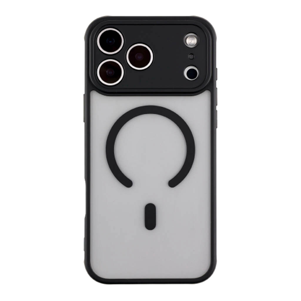 Чехол (накладка) Apple iPhone 17 Pro, TPU Anti Drop, MagSafe, Черный - № 7 Чехол (накладка) Apple iPhone 17 Pro, TPU Anti Drop, MagSafe, Черный - № 7