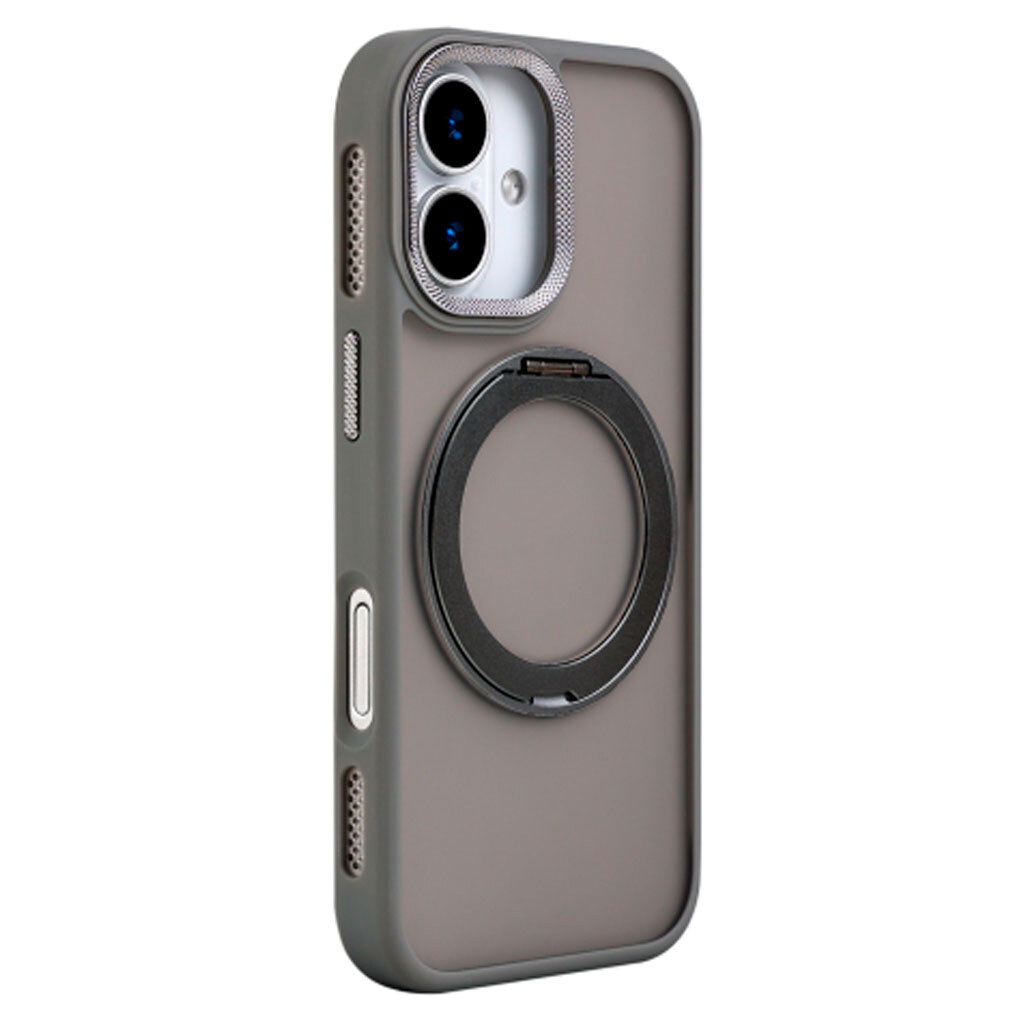 Чехол (накладка) Apple iPhone 17, Spin Case, MagSafe, Серый - № 2 Чехол (накладка) Apple iPhone 17, Spin Case, MagSafe, Серый - № 2